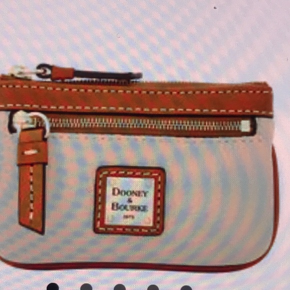 NEW Dooney & Bourke Pebble grain coin case BONE NEW BNWT - Picture 1 of 8
